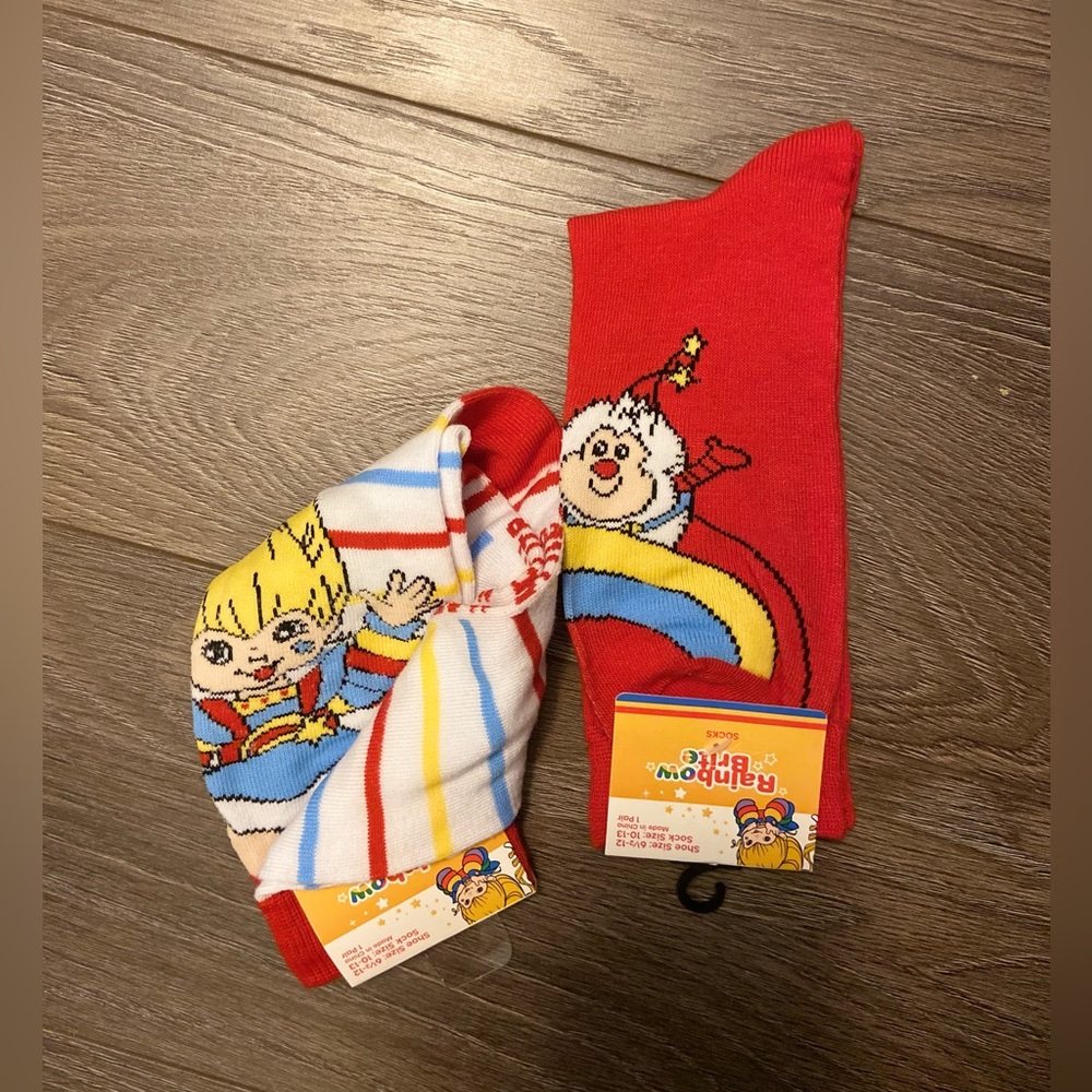 Rainbow Brite Socks Set